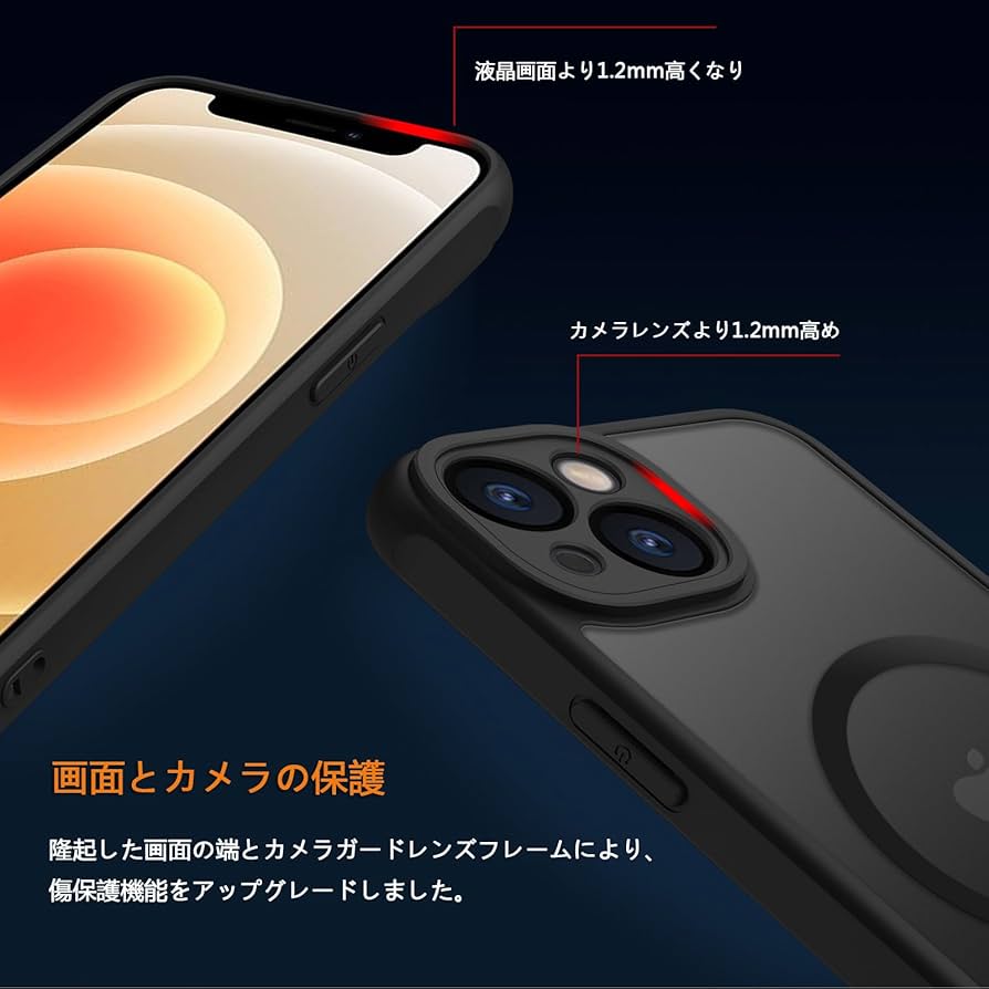 iPhone12min 128GB ケース・付属品（未使用） iPhone12 mini用 カーボン調高級背面ケース [抗菌仕様] | 株式